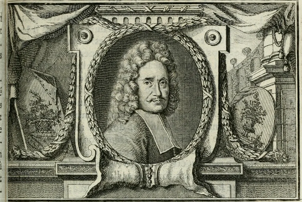 An illustration from La vie des peintres flamands, allemands et hollandois : avec des portraits gravés en taille-douche, une indication de leurs principaux ouvrages, & des réflexions sur leurs différentes manieres, 1753, leaf 194