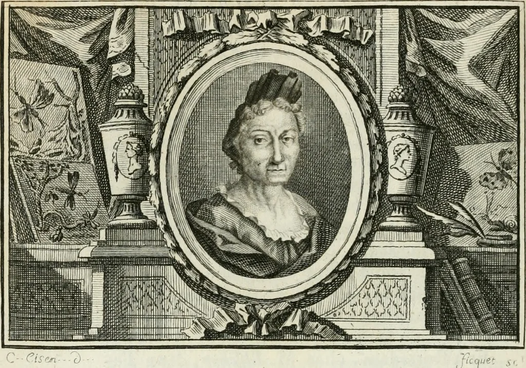 An illustration from La vie des peintres flamands, allemands et hollandois : avec des portraits gravés en taille-douche, une indication de leurs principaux ouvrages, & des réflexions sur leurs différentes manieres, 1753, leaf 219