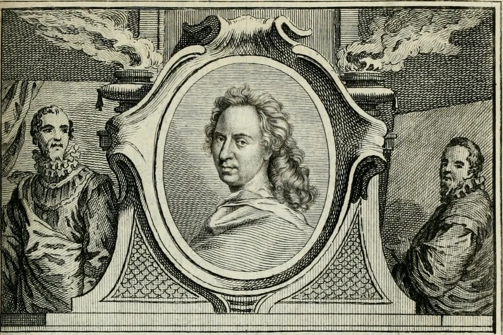 An illustration from La vie des peintres flamands, allemands et hollandois : avec des portraits gravés en taille-douche, une indication de leurs principaux ouvrages, & des réflexions sur leurs différentes manieres, 1753, leaf 232