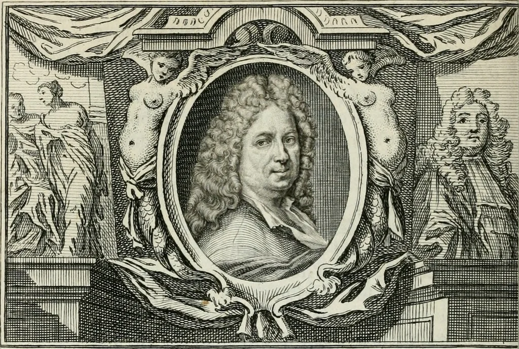 An illustration from La vie des peintres flamands, allemands et hollandois : avec des portraits gravés en taille-douche, une indication de leurs principaux ouvrages, & des réflexions sur leurs différentes manieres, 1753, leaf 237