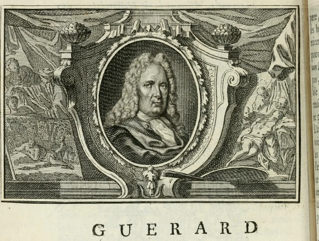 An illustration from La vie des peintres flamands, allemands et hollandois : avec des portraits gravés en taille-douche, une indication de leurs principaux ouvrages, & des réflexions sur leurs différentes manieres, 1753, leaf 251