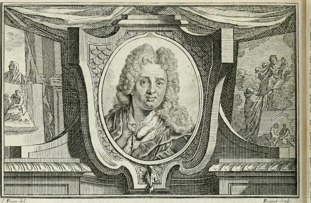 An illustration from La vie des peintres flamands, allemands et hollandois : avec des portraits gravés en taille-douche, une indication de leurs principaux ouvrages, & des réflexions sur leurs différentes manieres, 1753, leaf 317