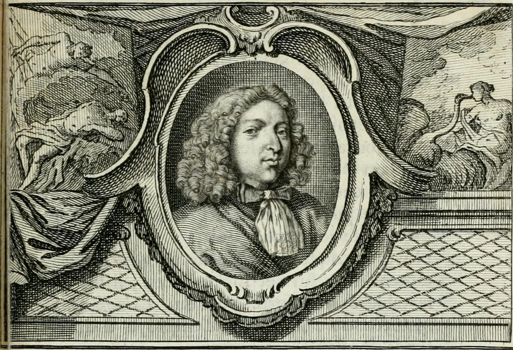 An illustration from La vie des peintres flamands, allemands et hollandois : avec des portraits gravés en taille-douche, une indication de leurs principaux ouvrages, & des réflexions sur leurs différentes manieres, 1753, leaf 386