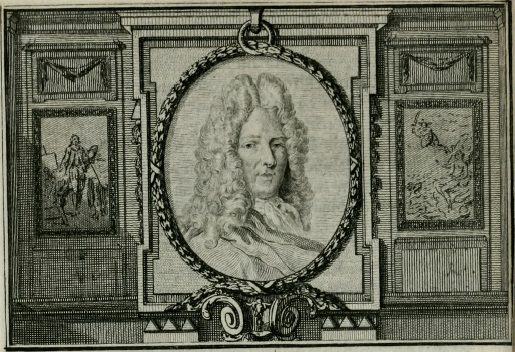 An illustration from La vie des peintres flamands, allemands et hollandois : avec des portraits gravés en taille-douche, une indication de leurs principaux ouvrages, & des réflexions sur leurs différentes manieres, 1753, leaf 127
