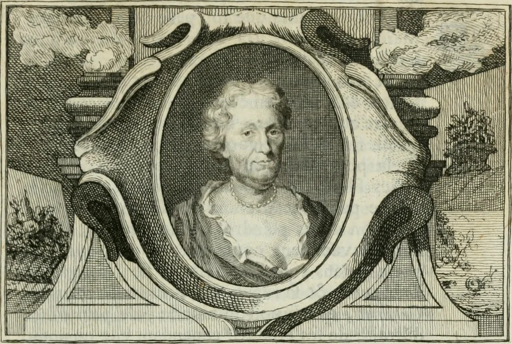 An illustration from La vie des peintres flamands, allemands et hollandois : avec des portraits gravés en taille-douche, une indication de leurs principaux ouvrages, & des réflexions sur leurs différentes manieres, 1753, leaf 76