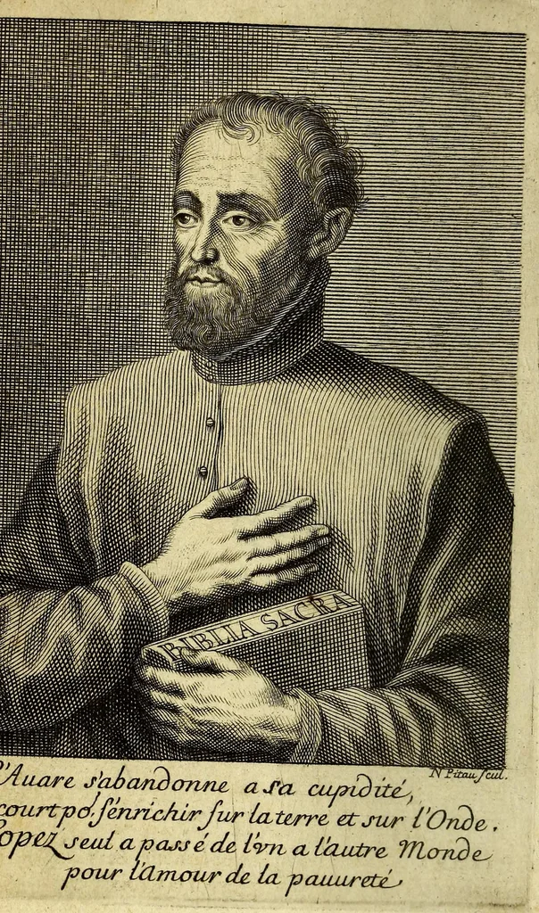 An illustration from La vie du bienheureux Gregoire Lopez, 1674, leaf 8