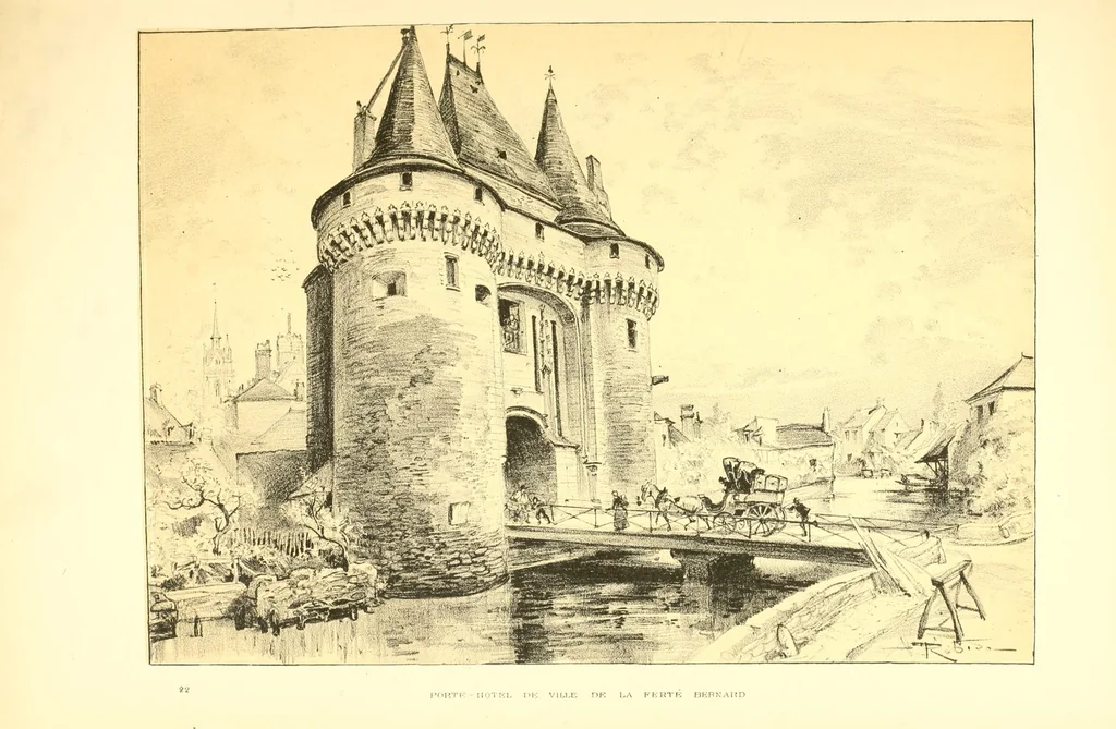 An illustration from La Vieille France, texte, dessins et lithographies: La Touraine, 1900, leaf 257
