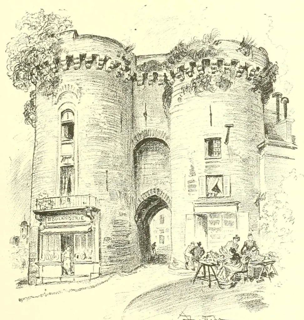 An illustration from La Vieille France, texte, dessins et lithographies: La Touraine, 1900, leaf 305
