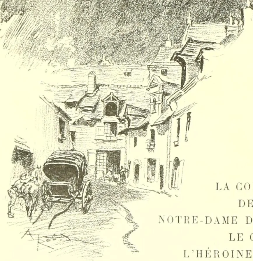 An illustration from La Vieille France, texte, dessins et lithographies: La Touraine, 1900, leaf 364