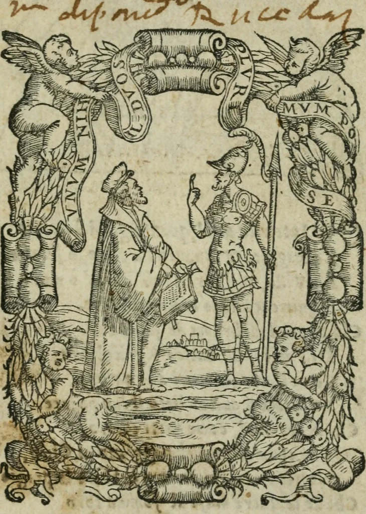 An illustration from La villa : dialogo, 1559, leaf 4