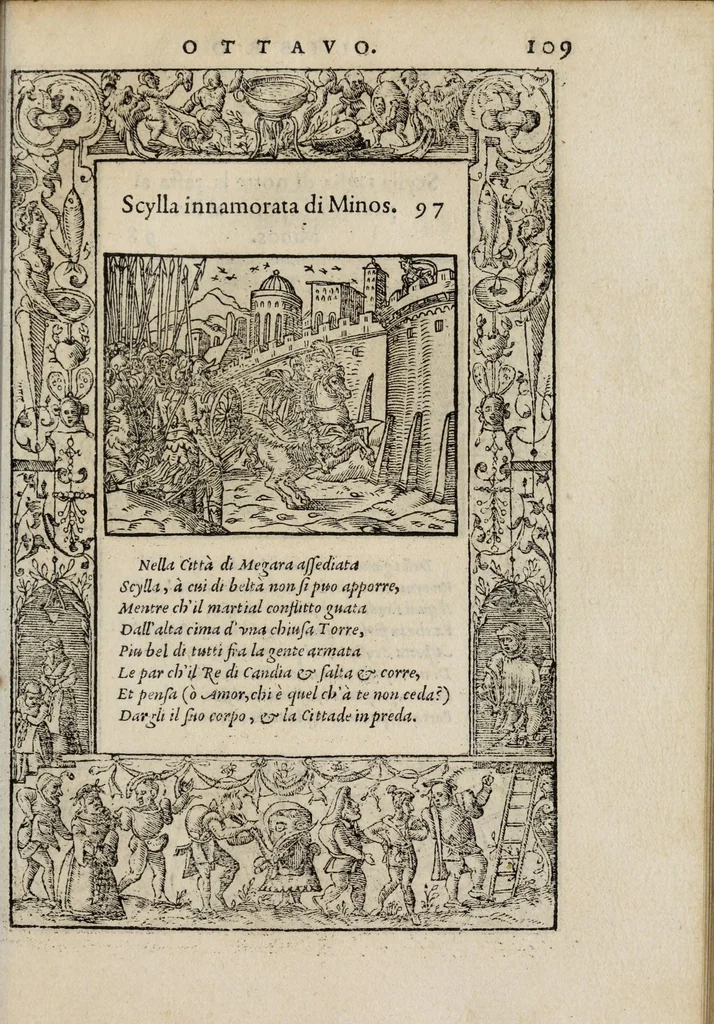 An illustration from La vita et Metamorfoseo d'Ovidio, 1559, leaf 115