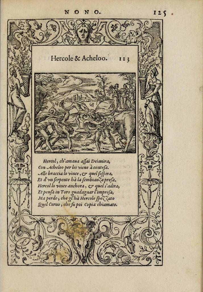 An illustration from La vita et Metamorfoseo d'Ovidio, 1559, leaf 131