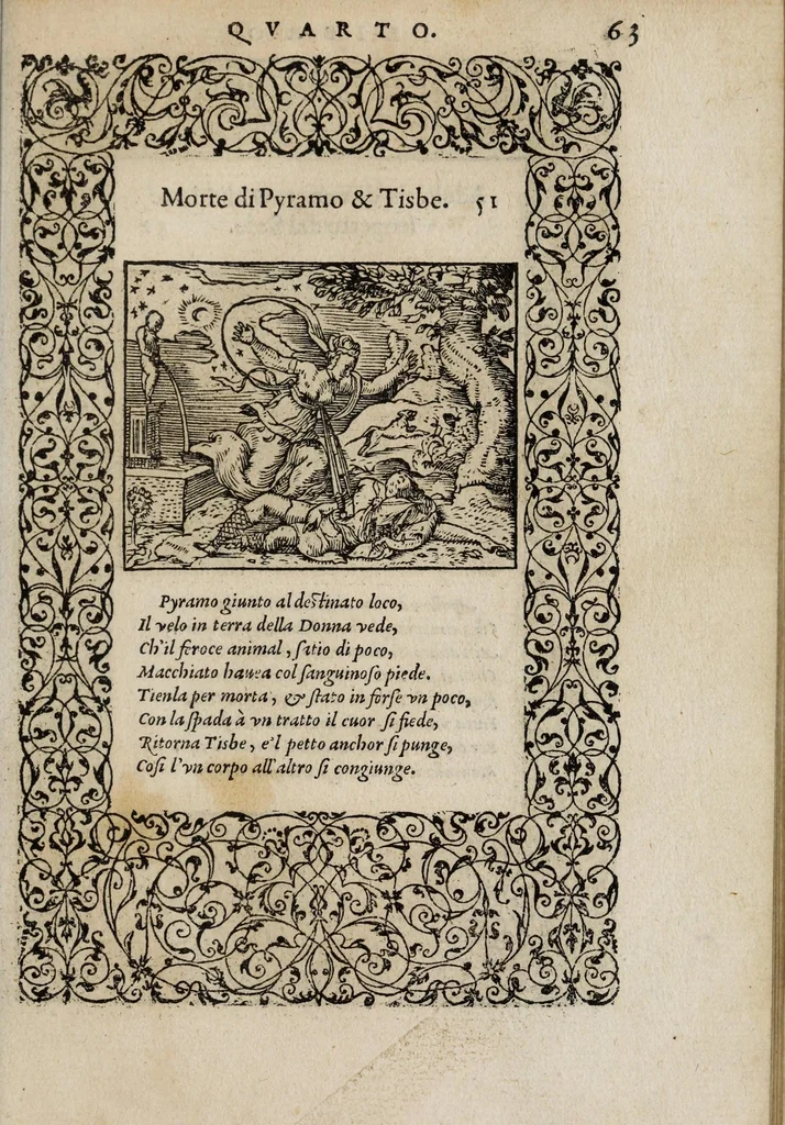 An illustration from La vita et Metamorfoseo d'Ovidio, 1559, leaf 69