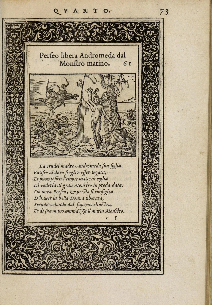 An illustration from La vita et Metamorfoseo d'Ovidio, 1559, leaf 79
