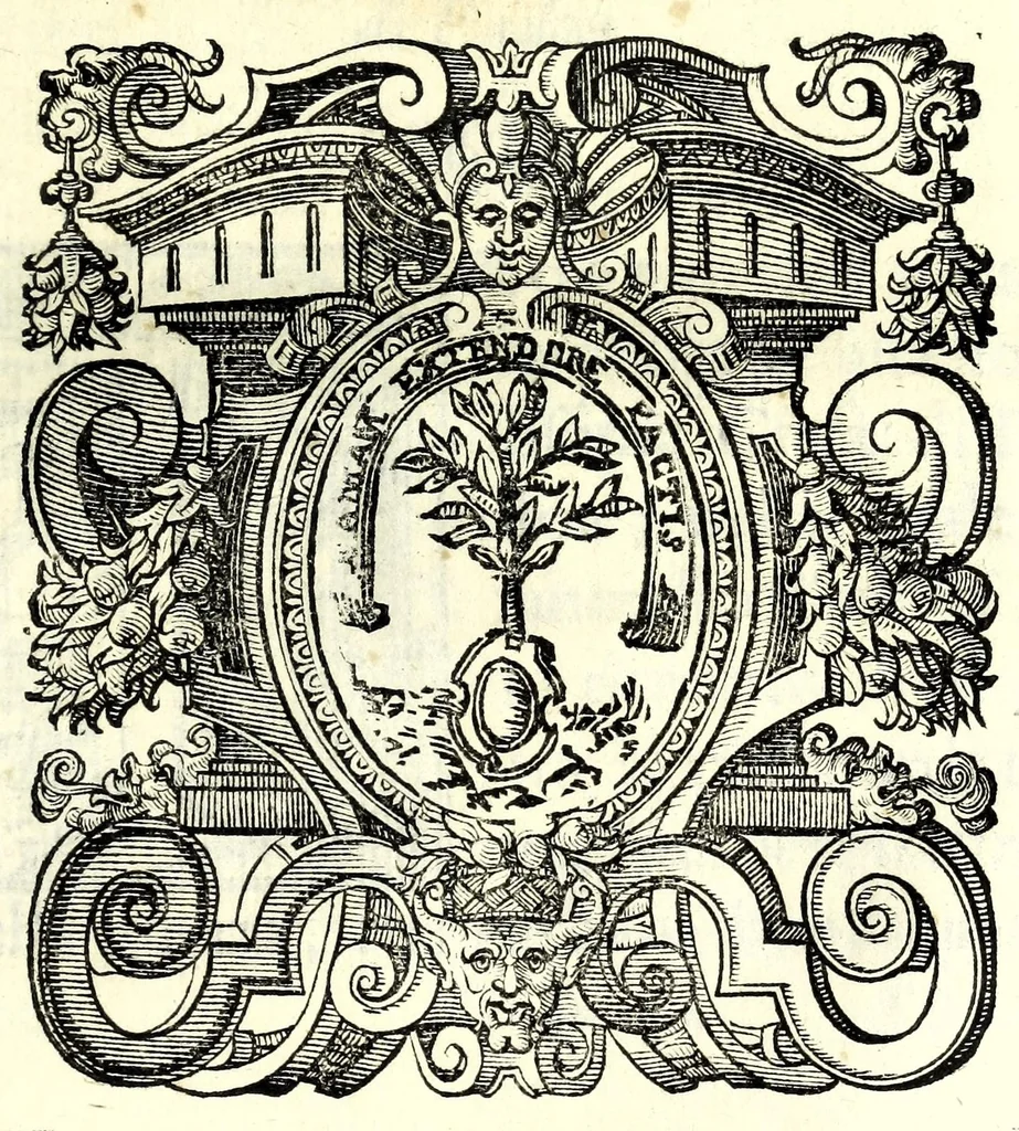 An illustration from La vittoria : tragedia, 1605, leaf 3