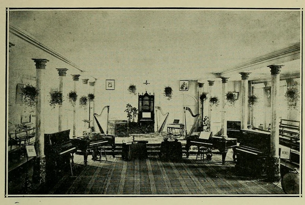 An illustration from La Vénérable Marie de l'Incarnation et son oeuvre dans le Nouveau Monde, 1922, leaf 45