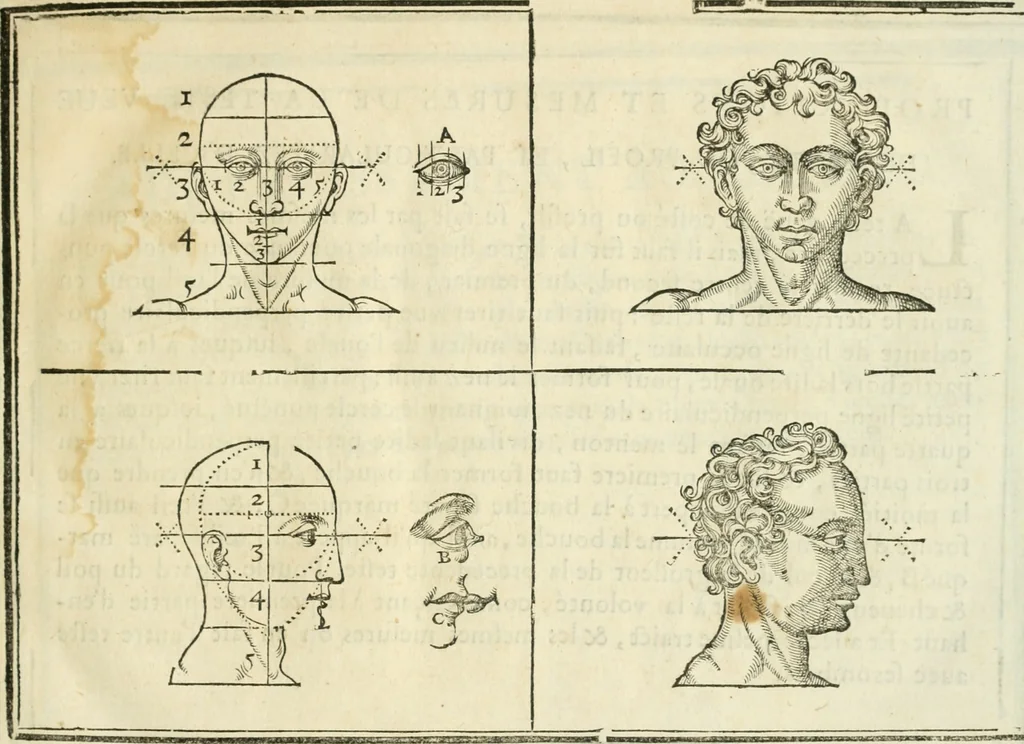 An illustration from La vraye science de la pourtraicture, 1671, leaf 10