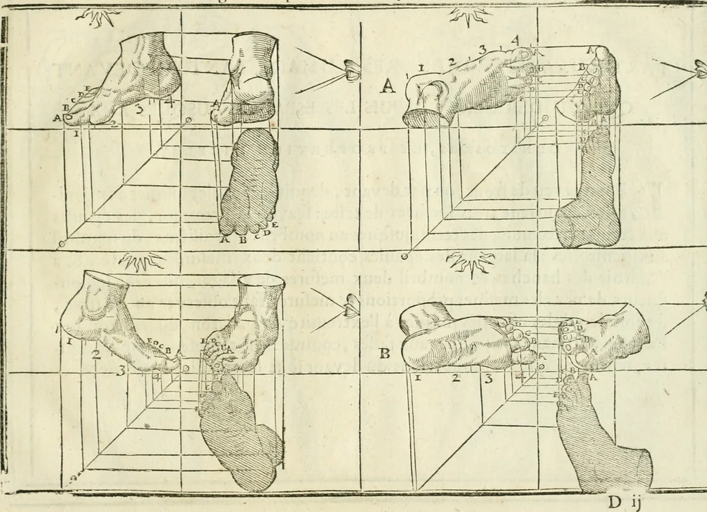 An illustration from La vraye science de la pourtraicture, 1671, leaf 30