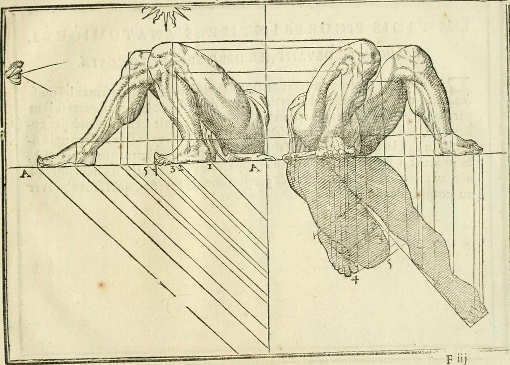 An illustration from La vraye science de la pourtraicture, 1671, leaf 48