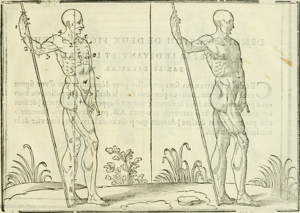 An illustration from La vraye science de la pourtraicture, 1671, leaf 66
