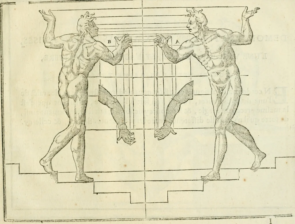 An illustration from La vraye science de la pourtraicture, 1671, leaf 68