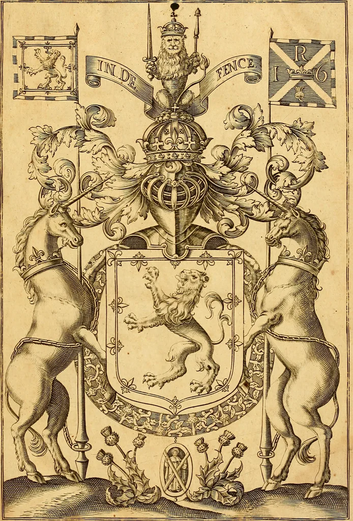 An illustration from The laws and acts of Parliament made by King James the First, Second, Third, Fourth, Fifth, Queen Mary, King James the Sixth, King Charles the First, King Charles the Second who now presently reigns, kings and queen of Scotland : collected and extracted, from the publick records of the said kingdom, 1681, leaf 10
