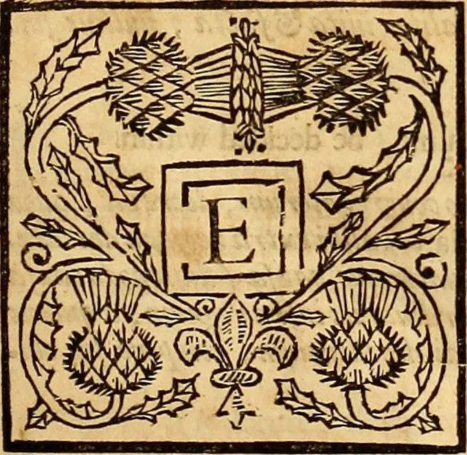 An illustration from The laws and acts of Parliament made by King James the First, Second, Third, Fourth, Fifth, Queen Mary, King James the Sixth, King Charles the First, King Charles the Second who now presently reigns, kings and queen of Scotland : collected and extracted, from the publick records of the said kingdom, 1681, leaf 26