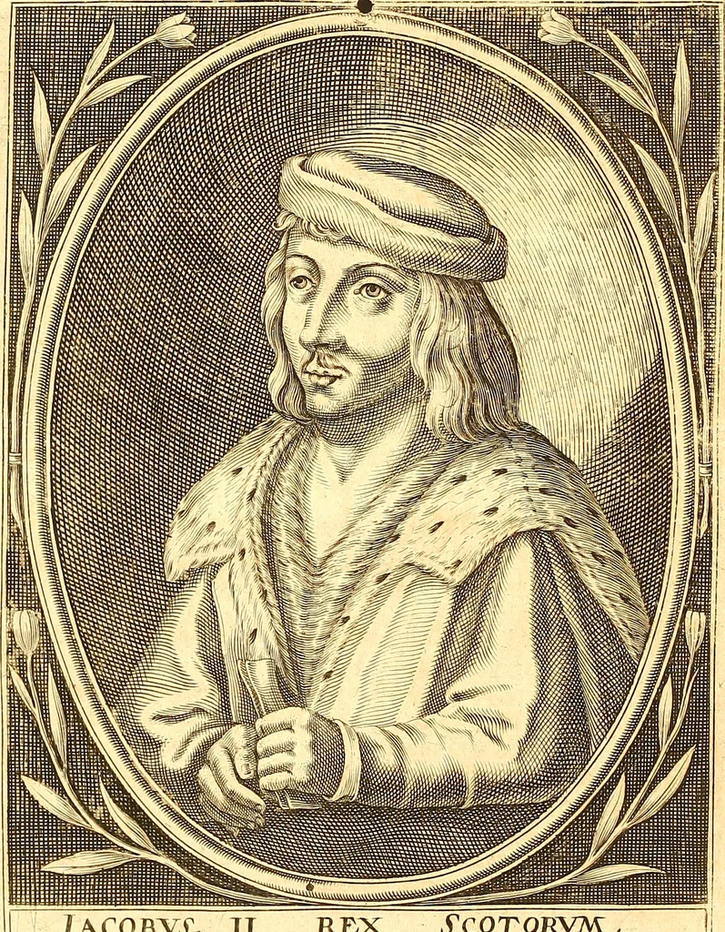 An illustration from The laws and acts of Parliament made by King James the First, Second, Third, Fourth, Fifth, Queen Mary, King James the Sixth, King Charles the First, King Charles the Second who now presently reigns, kings and queen of Scotland : collected and extracted, from the publick records of the said kingdom, 1681, leaf 43