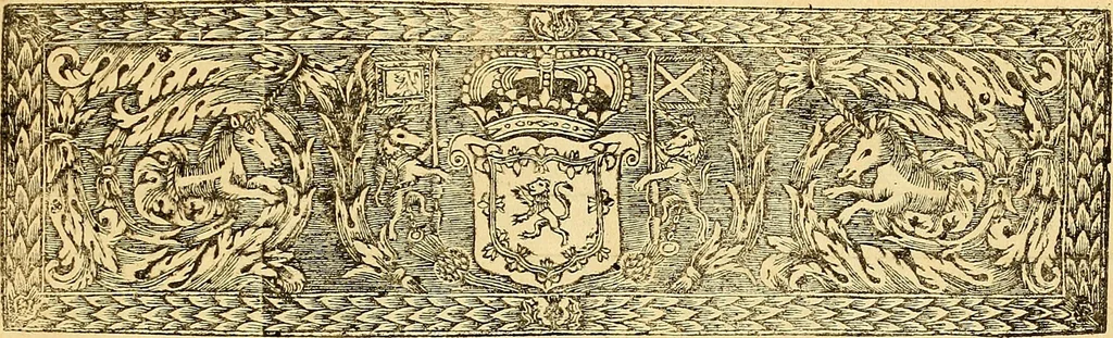 An illustration from The laws and acts of Parliament made by King James the First, Second, Third, Fourth, Fifth, Queen Mary, King James the Sixth, King Charles the First, King Charles the Second who now presently reigns, kings and queen of Scotland : collected and extracted, from the publick records of the said kingdom, 1681, leaf 850