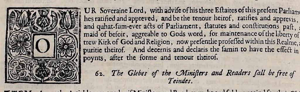 An illustration from Laws and acts of Parliament made by King James the First, Second, Third, Fourth, Fifth, Queen Mary, King James the Sixth, King Charles the First, King, 1681, leaf 235