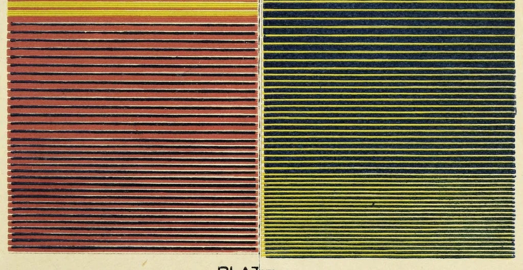 An illustration from The laws of contrast of colour : and their application to the arts of painting, decoration of buildings, mosaic work, tapestry and carpet weaving, calico printing, dress, paper staining, printing, military clothing, illumination, landscape and flower gardening, &c., 1868, leaf 161