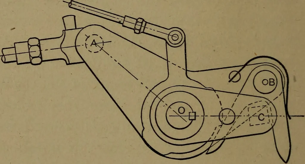 An illustration from The lay-out of Corliss valve gears, 1903, leaf 17