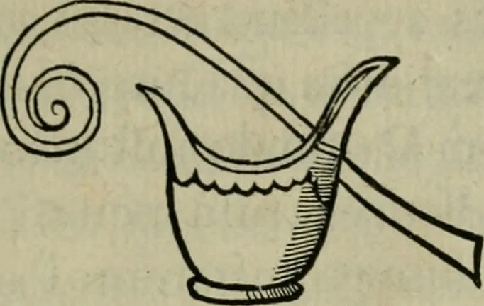 An illustration from Lazari Bayfii annotationes in L.II. : De captivis, et postliminio reversis. in qvibvs tractatvr de re navali : eivsdem annotationes in tractatum de auro & argeto leg. quibus, vestimentoru, & vasculorum genera explicantur. Antonii Thylesii de coloribus libellus, à coloribus vestium non alienus, 1536, leaf 306