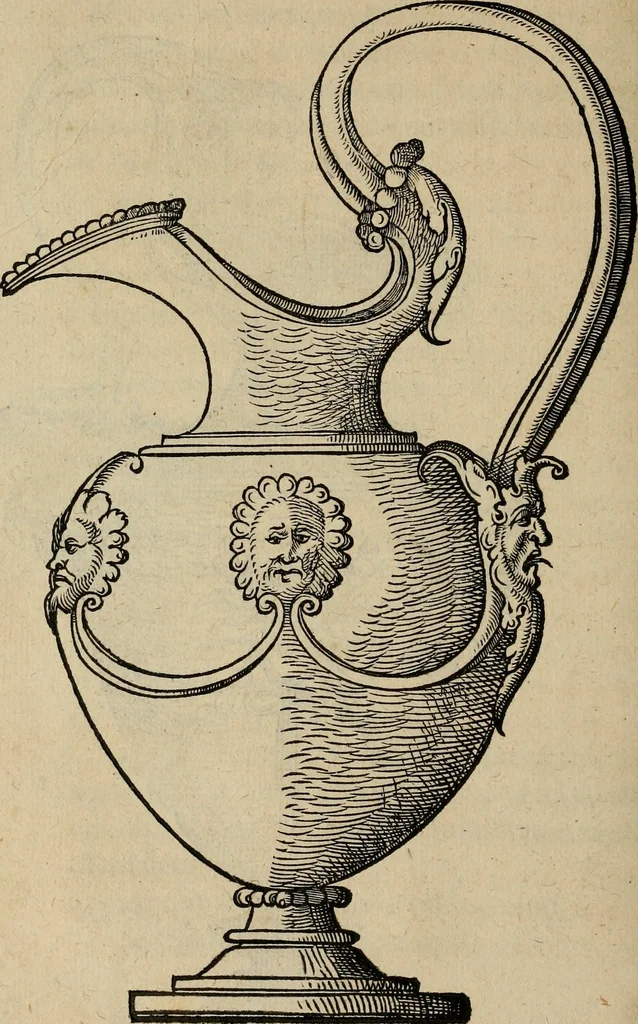 An illustration from Lazari Bayfii annotationes in L.II. : De captivis, et postliminio reversis. in qvibvs tractatvr de re navali : eivsdem annotationes in tractatum de auro & argeto leg. quibus, vestimentoru, & vasculorum genera explicantur. Antonii Thylesii de coloribus libellus, à coloribus vestium non alienus, 1536, leaf 341