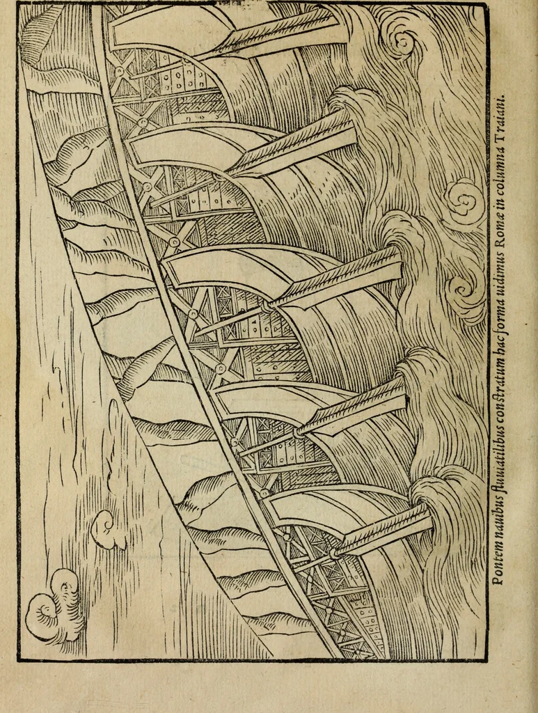 An illustration from Lazari Bayfii annotationes in legem II : De captiuis & postliminio reuersis, in quibus tractatur De re nauali, per autorem recognitæ : eivsdem annotationes in tractatum De auro & argento legato, quibus vestimẽtoru ̃& vasculorũ genera explicat̃ur : his omnibus imagines ab antiquissimis monumentis desumptas ad argumenti declaratione ̃subiunximus. Item Antonii Thylesii De coloribus libellus, à coloribus uestium non alienus, 1537, leaf 103