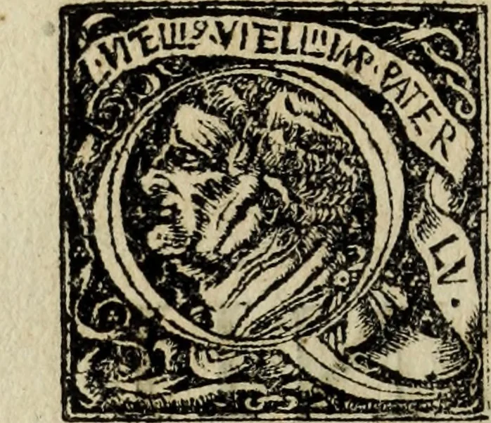 An illustration from Lazari Bayfii annotationes in legem II : De captiuis & postliminio reuersis, in quibus tractatur De re nauali, per autorem recognitæ : eivsdem annotationes in tractatum De auro & argento legato, quibus vestimẽtoru ̃& vasculorũ genera explicat̃ur : his omnibus imagines ab antiquissimis monumentis desumptas ad argumenti declaratione ̃subiunximus. Item Antonii Thylesii De coloribus libellus, à coloribus uestium non alienus, 1537, leaf 305