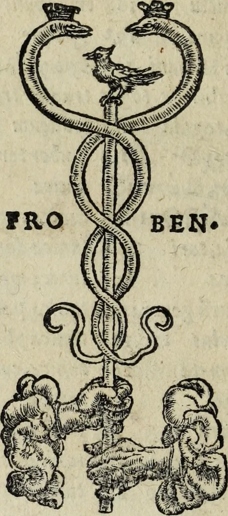 An illustration from Lazari Bayfii annotationes in legem II : De captiuis & postliminio reuersis, in quibus tractatur De re nauali, per autorem recognitæ : eivsdem annotationes in tractatum De auro & argento legato, quibus vestimẽtoru ̃& vasculorũ genera explicat̃ur : his omnibus imagines ab antiquissimis monumentis desumptas ad argumenti declaratione ̃subiunximus. Item Antonii Thylesii De coloribus libellus, à coloribus uestium non alienus, 1537, leaf 331