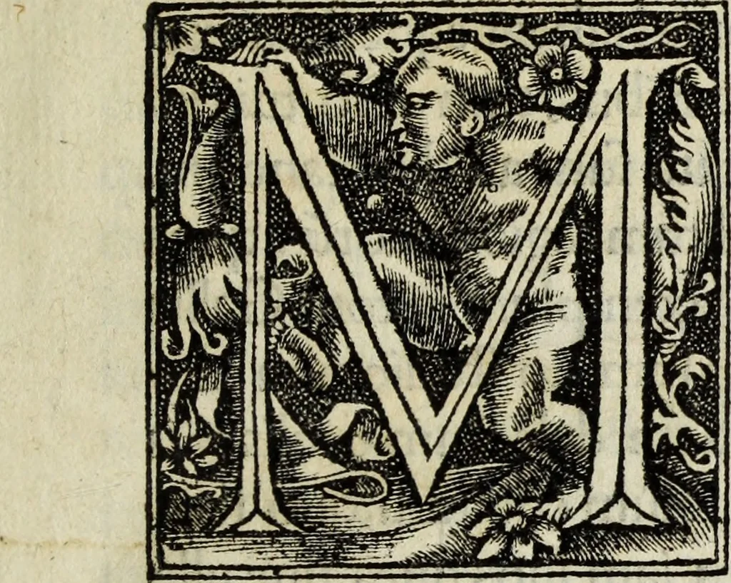 An illustration from Lazari Bayfii annotationes in legem II : De captiuis & postliminio reuersis, in quibus tractatur De re nauali, per autorem recognitæ : eivsdem annotationes in tractatum De auro & argento legato, quibus vestimẽtoru ̃& vasculorũ genera explicat̃ur : his omnibus imagines ab antiquissimis monumentis desumptas ad argumenti declaratione ̃subiunximus. Item Antonii Thylesii De coloribus libellus, à coloribus uestium non alienus, 1537, leaf 6