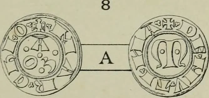 An illustration from La zecca di Modena nei periodi comunale ed estense, 1884, leaf 394