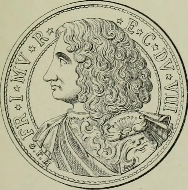 An illustration from La zecca di Modena nei periodi comunale ed estense, 1884, leaf 412