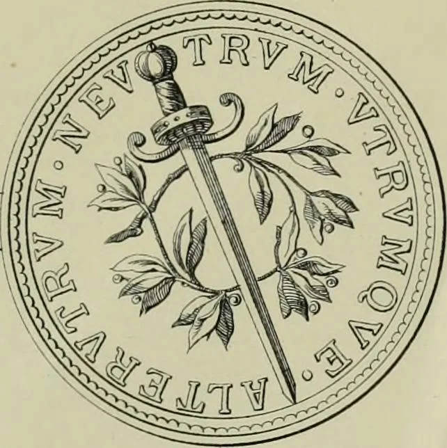 An illustration from La zecca di Modena nei periodi comunale ed estense, 1884, leaf 418