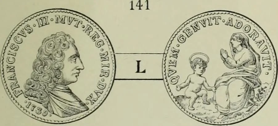 An illustration from La zecca di Modena nei periodi comunale ed estense, 1884, leaf 424
