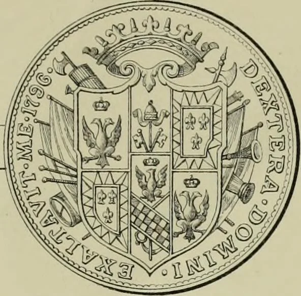 An illustration from La zecca di Modena nei periodi comunale ed estense, 1884, leaf 426