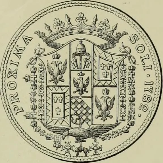 An illustration from La zecca di Modena nei periodi comunale ed estense, 1884, leaf 426