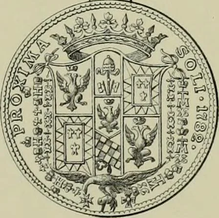 An illustration from La zecca di Modena nei periodi comunale ed estense, 1884, leaf 426