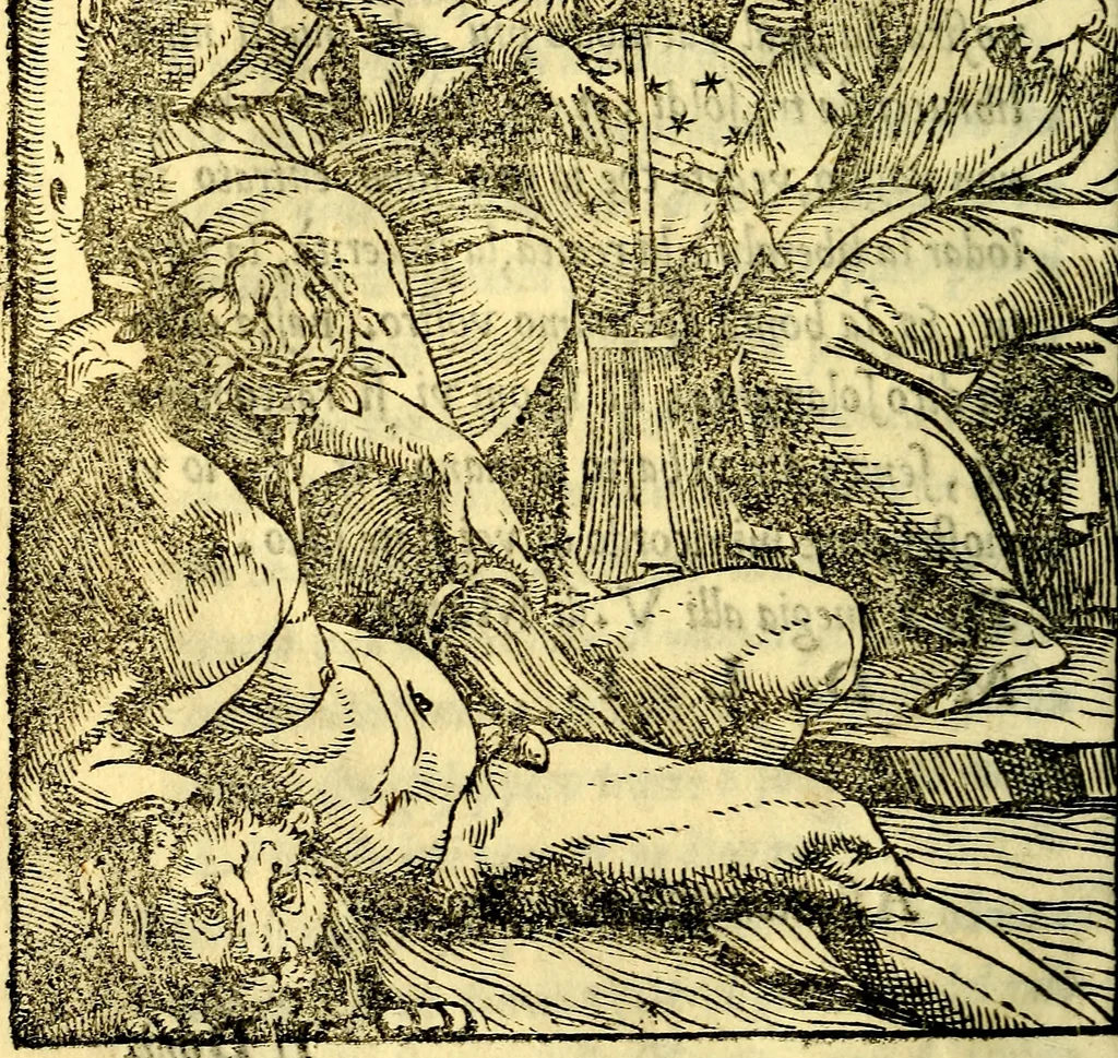 An illustration from La zvcca del Doni, 1551, leaf 107