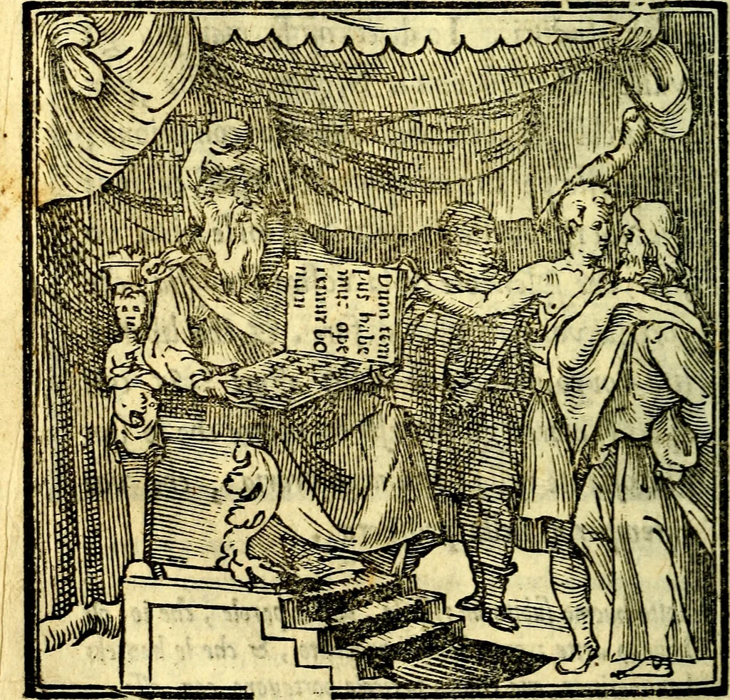 An illustration from La zvcca del Doni, 1551, leaf 143