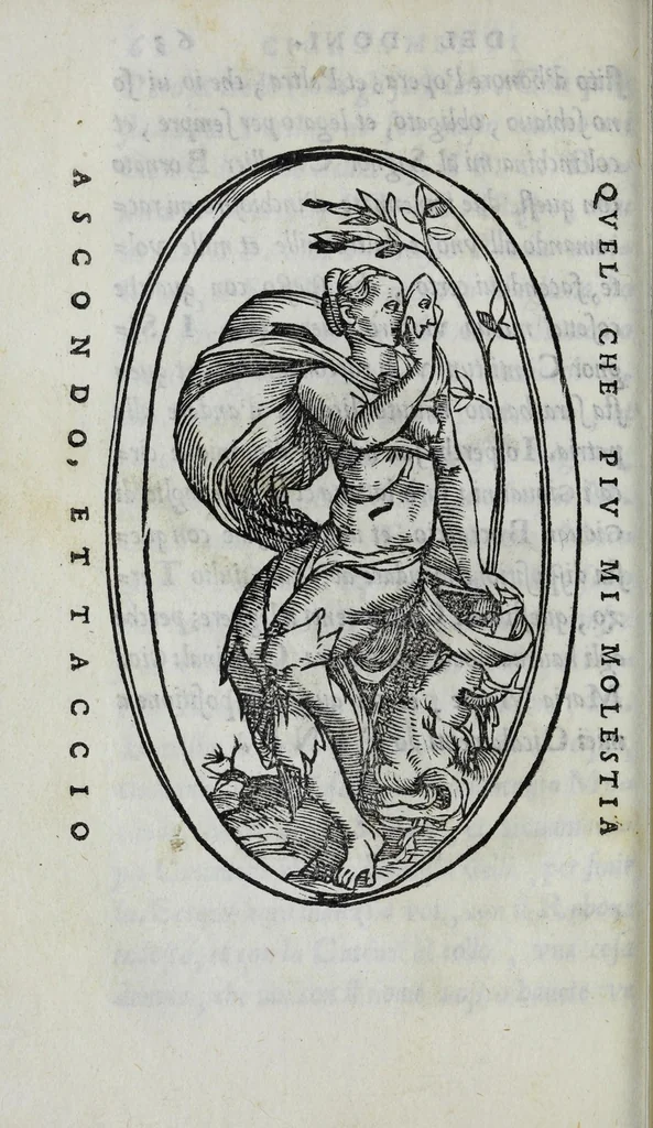 An illustration from La zvcca del Doni, 1551, leaf 104