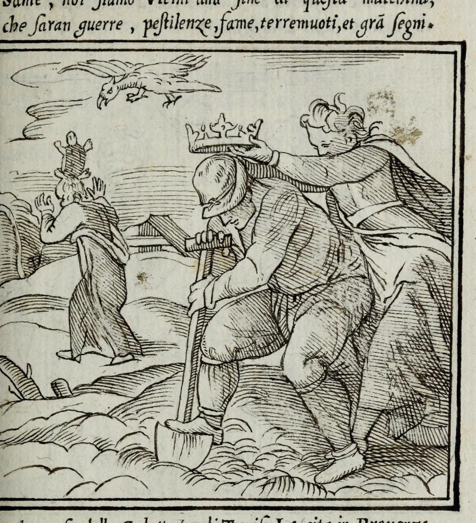 An illustration from La zvcca del Doni, 1551, leaf 421