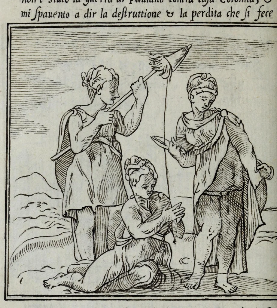 An illustration from La zvcca del Doni, 1551, leaf 422